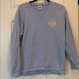 PINK Victoria’s Secret Light Blue Crewneck